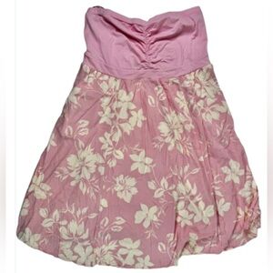 Torrid Pink Tropical Floral Midi Dress